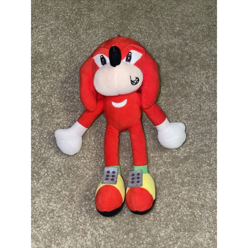 Sonic the Hedgehog Knuckles Plush Toy Red Echidna SEGA Collectible Figure